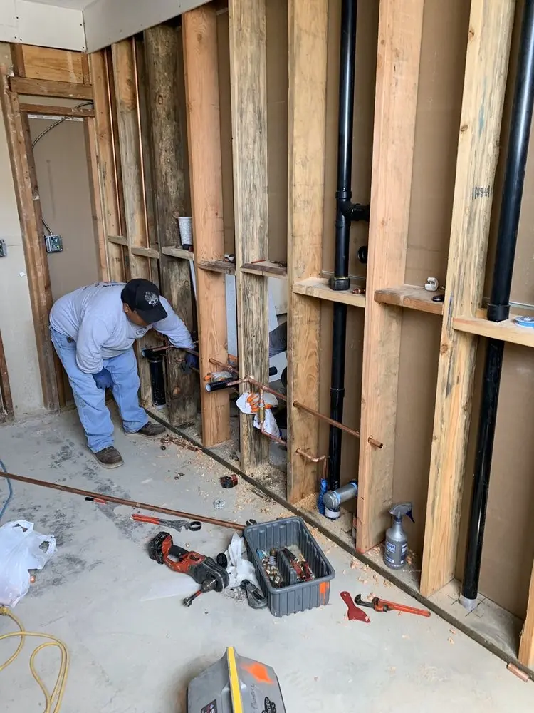 Commercial rough-in plumbing for Water Heater Replacement in Silver Lake